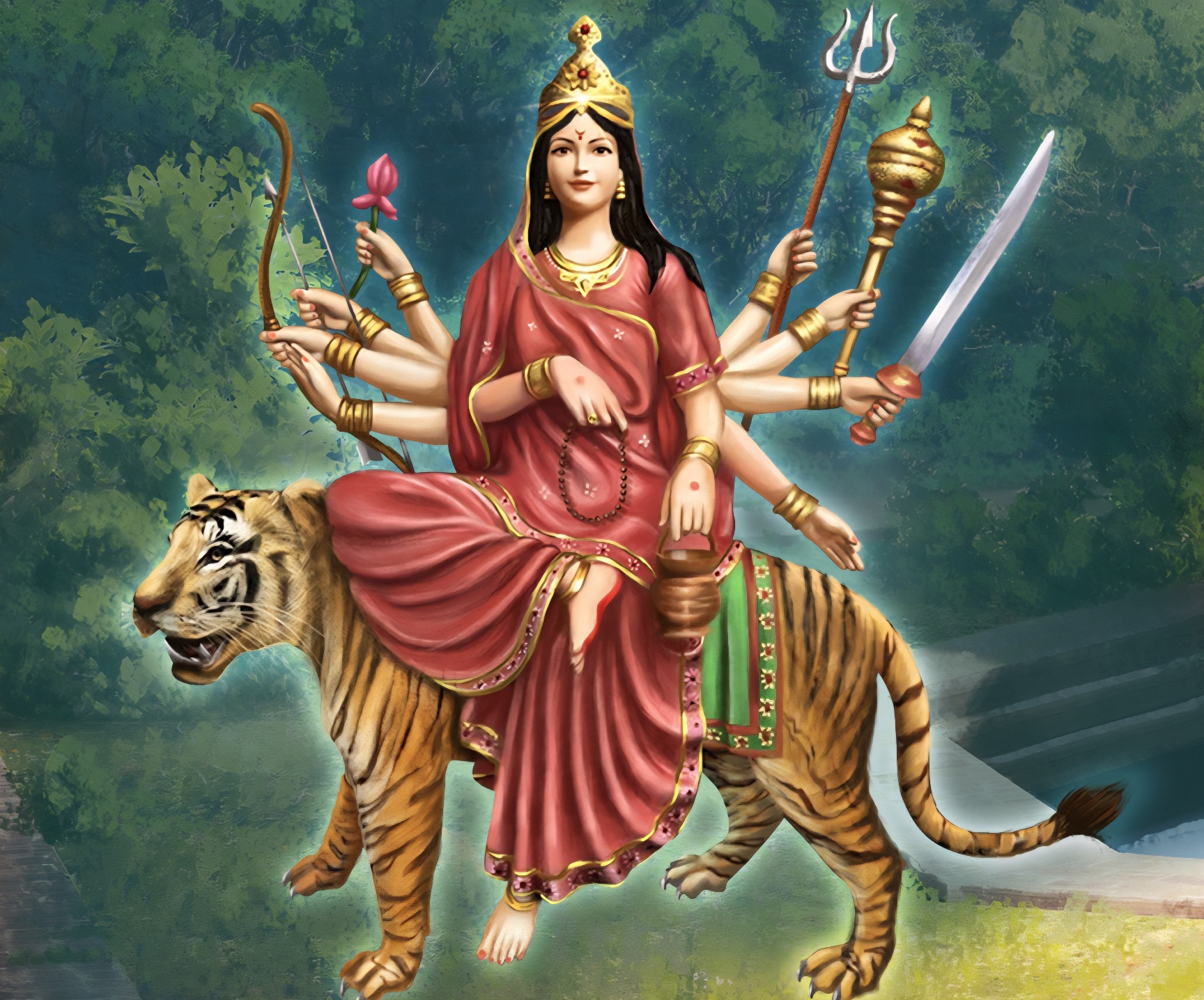 नवरात्रको तेस्रो दिन चन्द्रघण्टा देवीको आराधना